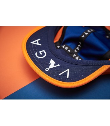 Gorra VAGA CLUB CAP SHORT PEAK ORANGE VINTAGE BLUE