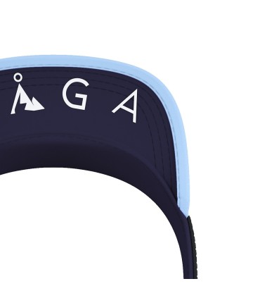 Visor VAGA SHORT PEAK WHITE SKY BLUE NAVY