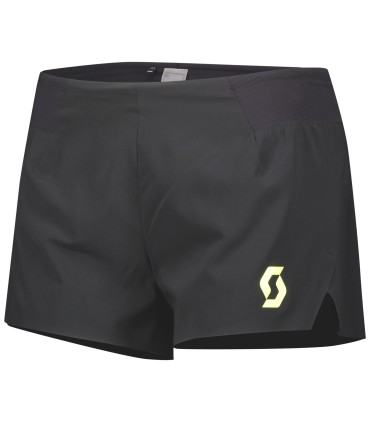 Pantalón SCOTT MUJER CON HENDIDURAS SPLIT RC RUN TRAIL RUNNING BLACK YELLOW