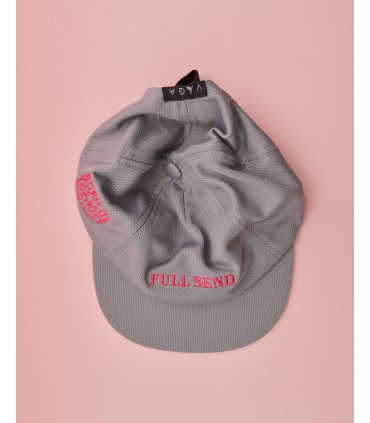Gorra VAGA CLUB CAP SHORT PEAK EP CAP MID GREY POSTER PINK