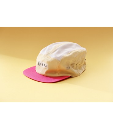 Gorra VAGA ULTRA LIGTH FEATHER RACING CAP POSTER PINK PALE YELLOW WHITE