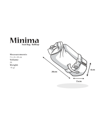 Bolsa de Sillín PACK2RIDE MINIMA BLACK 2L