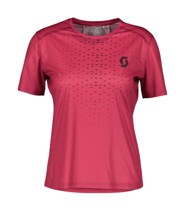 Camiseta SCOTT MUJER MANGA CORTA TRAIL RUN RC CARMINE PINK DARK PURPLE