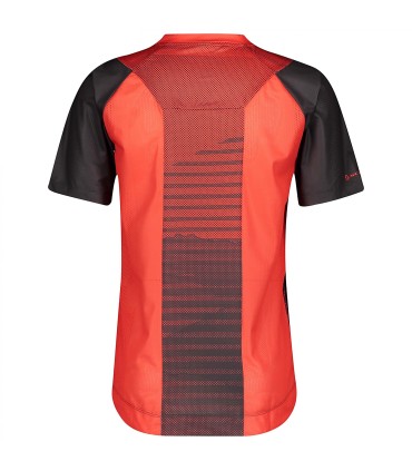 Maillot SCOTT TRAIL VERTIC ZIP RED FIRE DARK GREY
