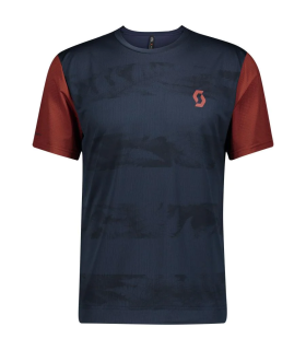 Maillot SCOTT MANGA CORTA TRAIL FLOW MIDNIGHT BLUE RED