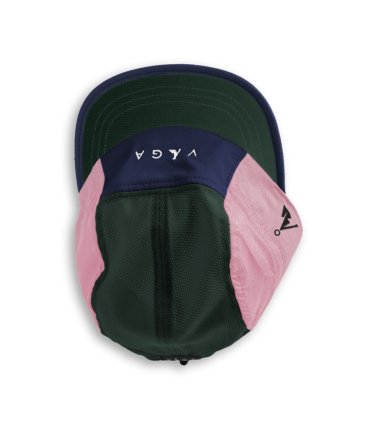 Gorra VAGA CLUB CAP SHORT PEAK NAVY PASTEL PINK RACING GREEN