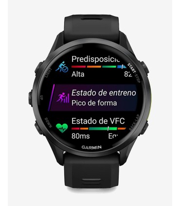 Garmin Forerunner 970 estado VFC y puntuación de predisposición para entrenar