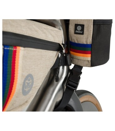 Bolsa Snack Pack AGU Venture instalada en manillar bicicleta gravel