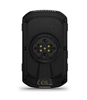 Garmin Edge 850 parte trasera con soporte de montaje y sensores