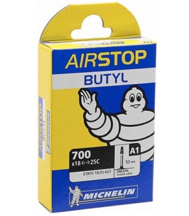 Cámara MICHELIN válvula 52mm presta 700x18/25
