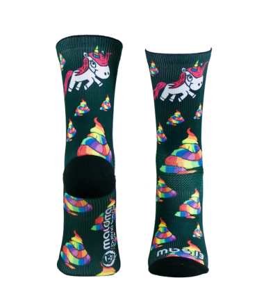 Calcetines SoftAir Valwindcycles - PASTELES DE UNICORNIO - NEGRO