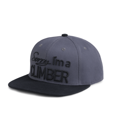 Gorra Snapback 8BPLUS SORRY I´M A CLIMB NEGRO